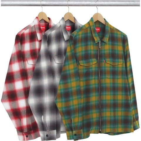Shadow Plaid Zip-Front Shirt - fall/winter 2015 - Supreme
