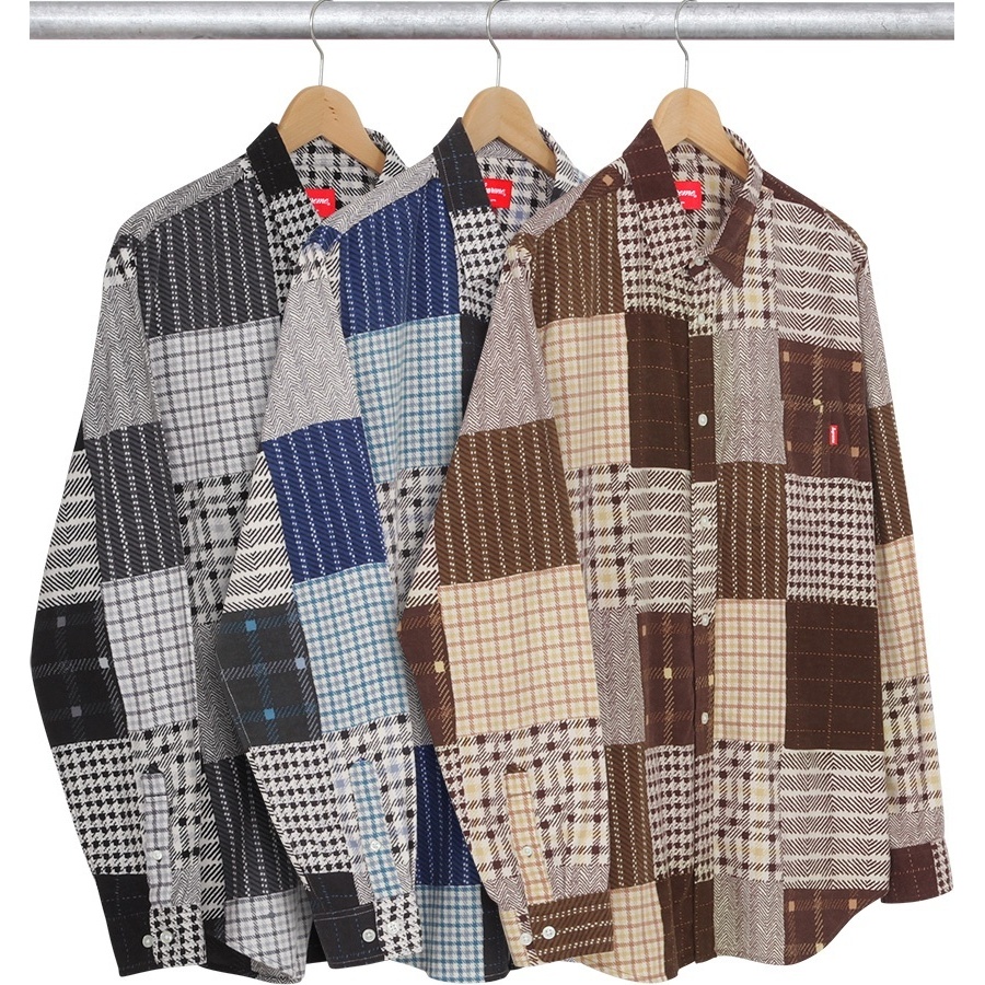 Supreme Printed Patchwork Flannel Shirt (fall/winter 2015)