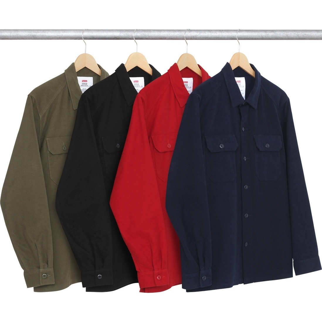 Supreme Moleskin Army Shirt (fall/winter 2015)