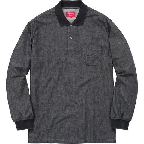 Supreme Denim L/S Polo - Colorway