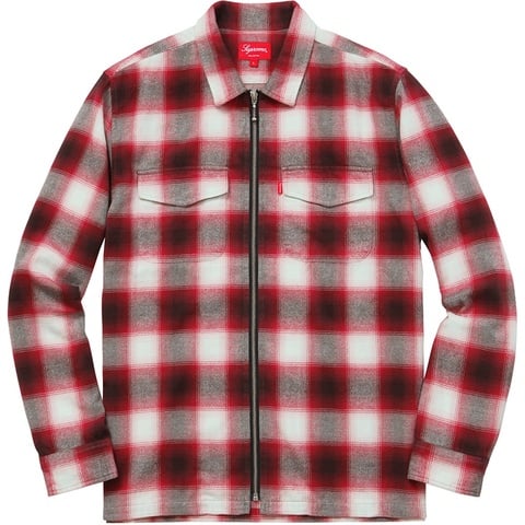 Supreme Shadow Plaid Zip-Front Shirt - Colorway