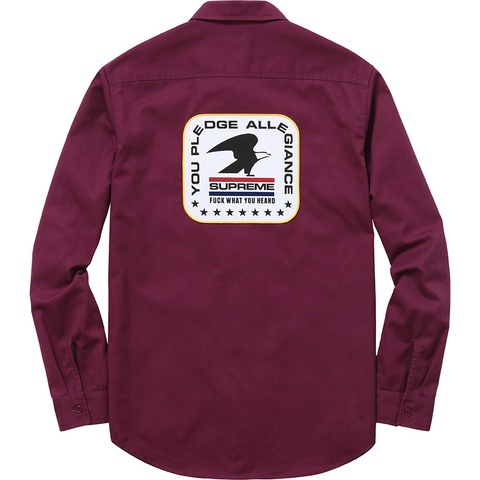 Supreme Pledge Allegiance Work Shirt - Colorway