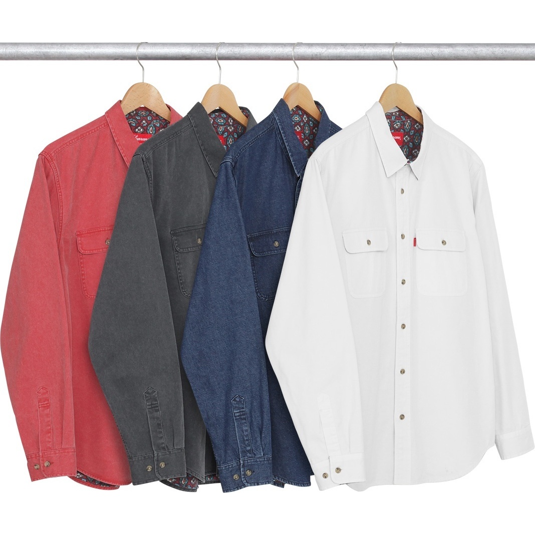 Supreme Flannel Lined Twill Shirt (fall/winter 2015)