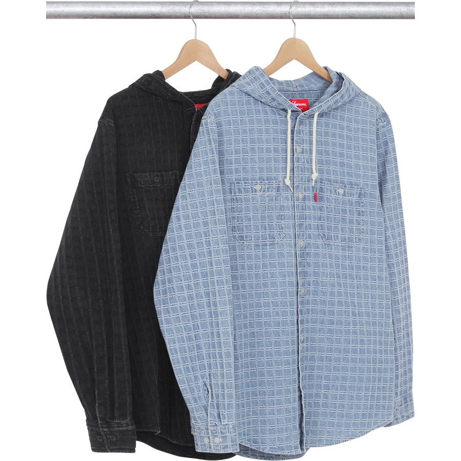 Supreme Hooded Denim Jacquard Shirt (fall/winter 2015)