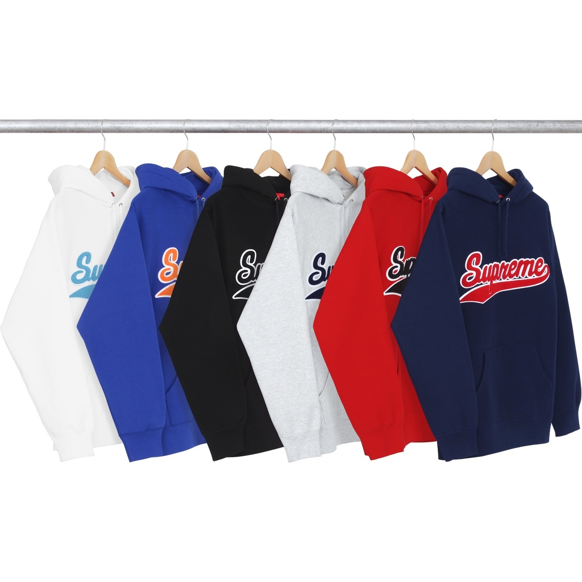 Supreme Chenille Script Hooded Sweatshirt (fall/winter 2015)
