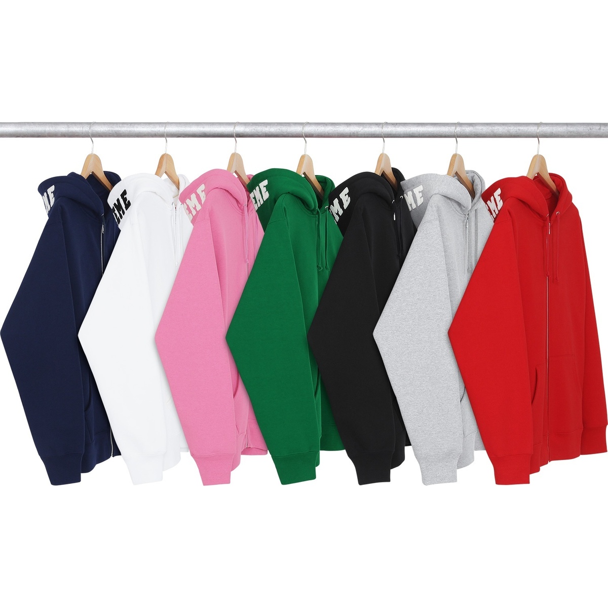 Supreme Felt Hood Logo Zip-Up Sweat (fall/winter 2015)