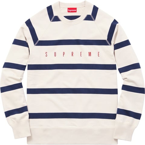 Supreme Striped Raglan Crewneck - Colorway