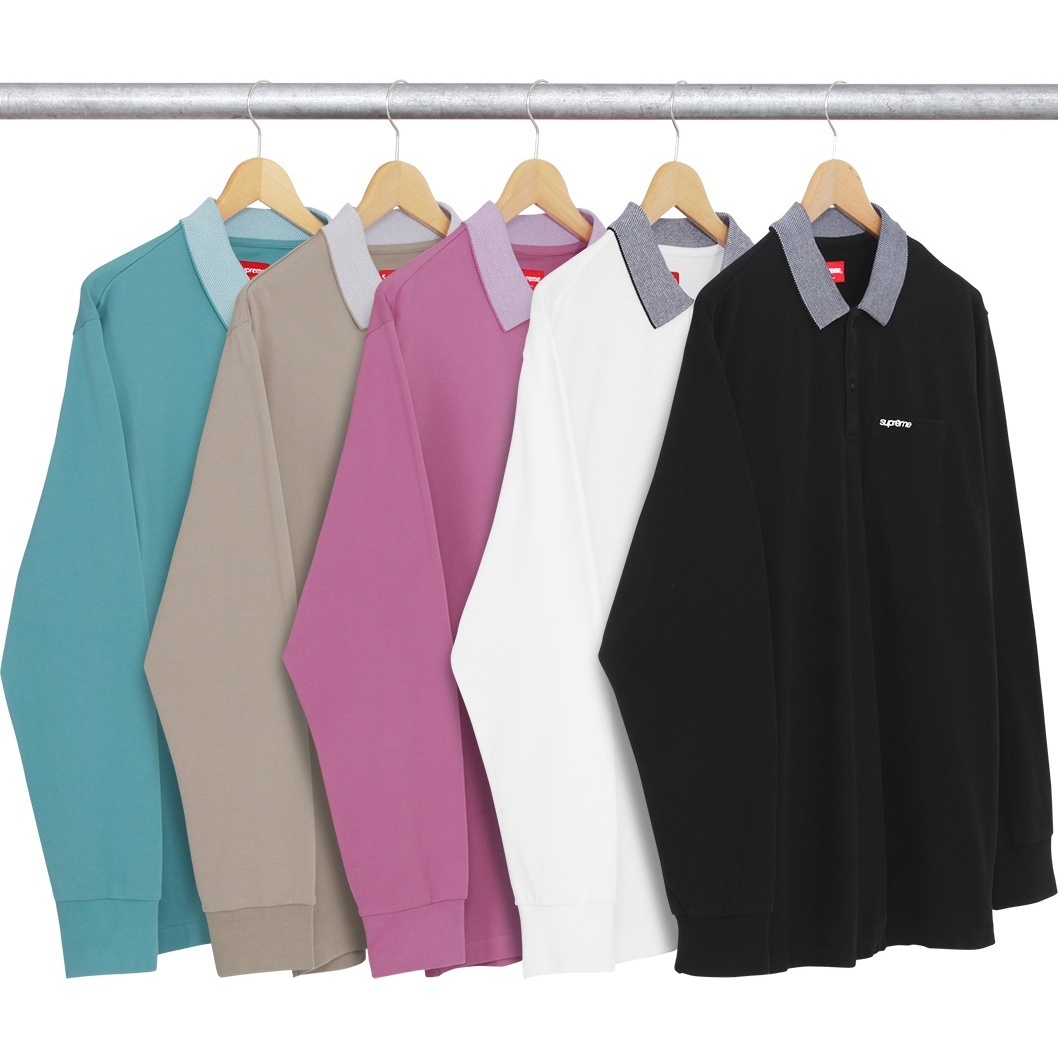 Supreme Checker Rib L/S Polo (fall/winter 2015)