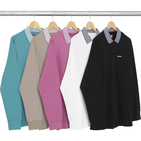 Supreme Checker Rib L/S Polo