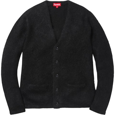 トップス Supreme Heather Mohair Cardigan 15FW M 8a08522894574272b452839f0d6dd0