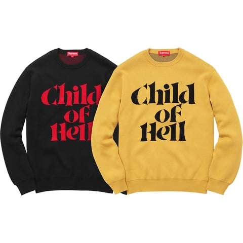 Supreme Child of Hell sweater Mサイズ Child of Hell Sweater - fall/winter 2015 - Supreme