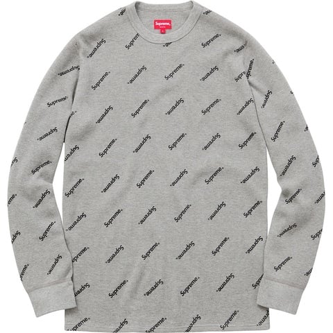 Supreme Logo Waffle Thermal - Colorway