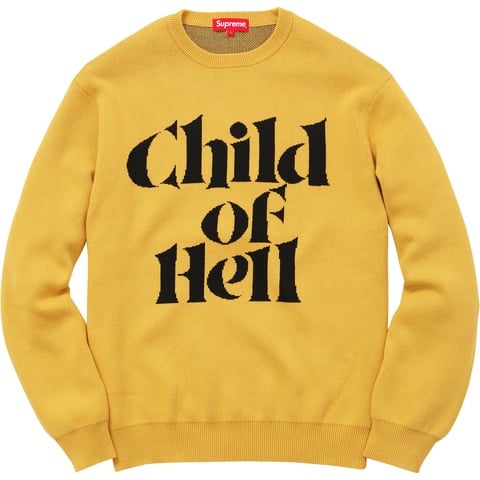 Child of Hell Sweater - fall/winter 2015 - Supreme