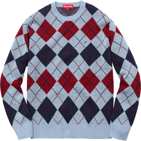 Supreme Argyle Crewneck Sweater - Colorway