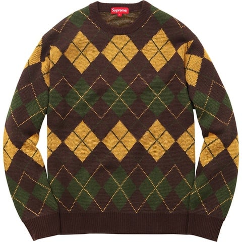 Supreme Argyle Crewneck Sweater - Colorway