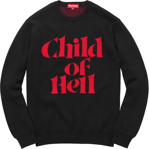 Child of Hell Sweater - fall/winter 2015 - Supreme