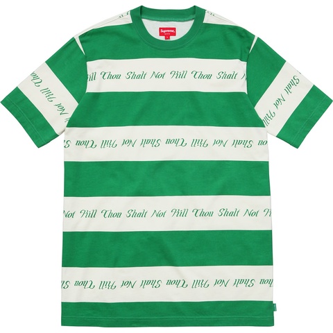 Supreme Thou Shalt Not Striped Top - Colorway