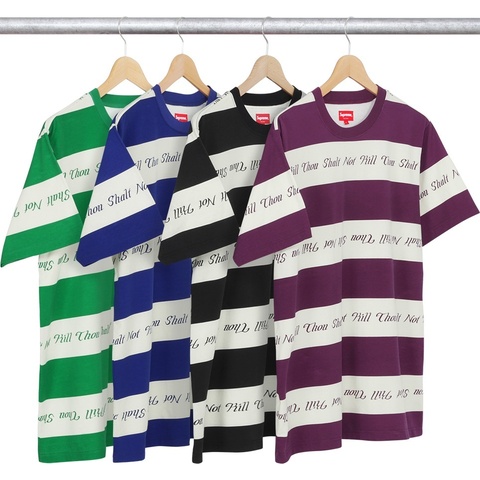 Supreme Thou Shalt Not Striped Top