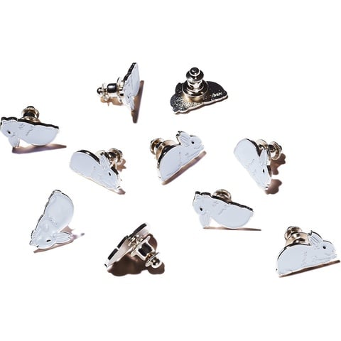 Supreme White Rabbit Pin