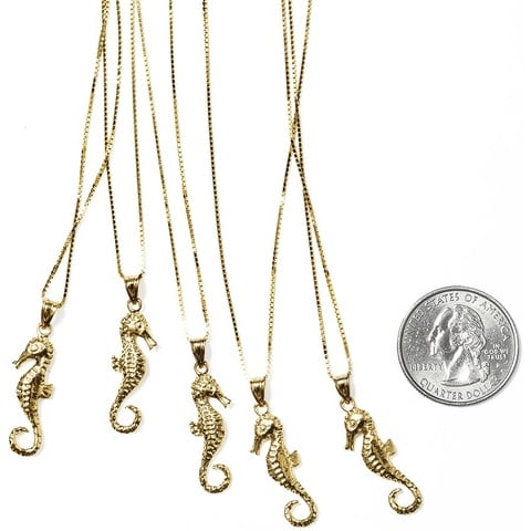 Supreme Seahorse Gold Pendant