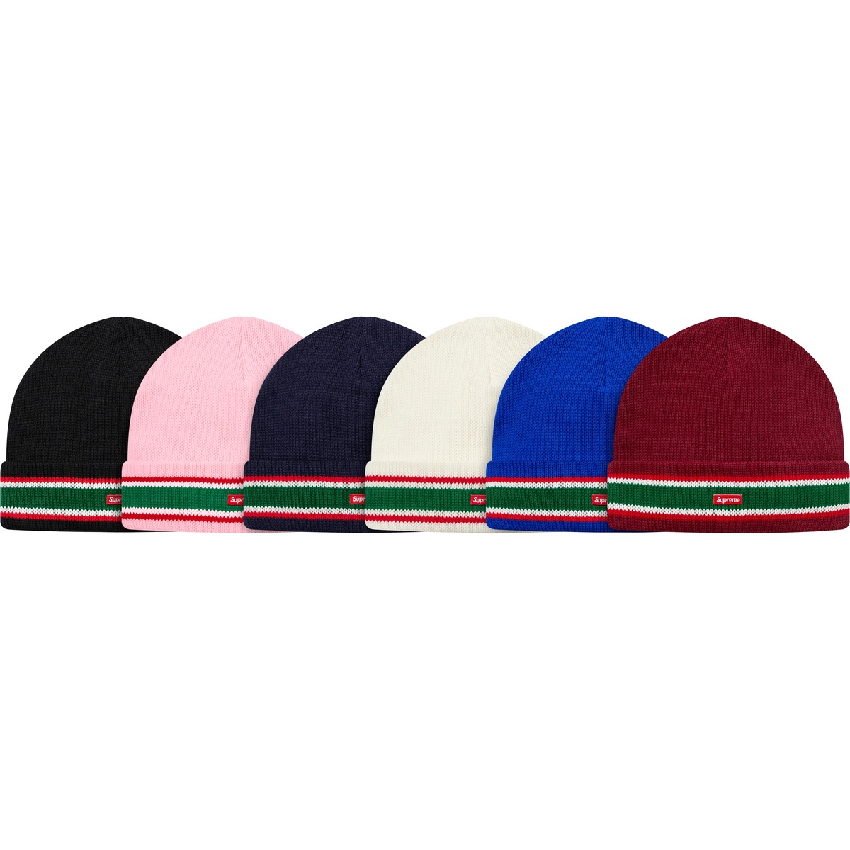 シュプリーム Supreme Cuff Stripe Beanie Supreme Multi Stripe Beanie (FW22) Black - FW22 - US