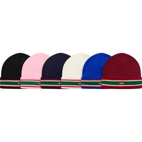Supreme Striped Cuff Beanie