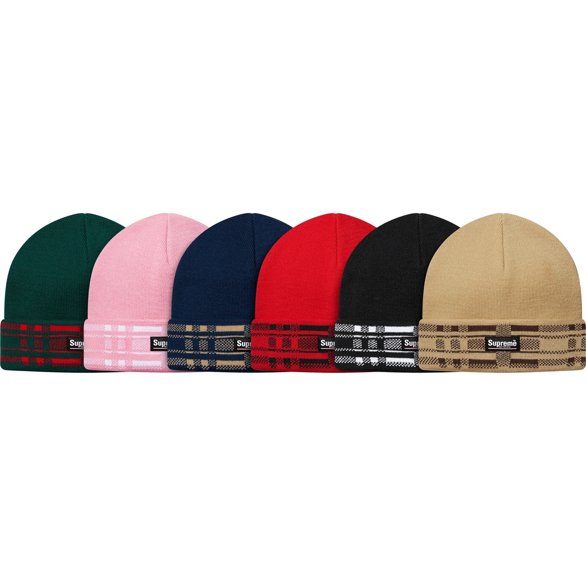 Supreme Plaid Cuff Beanie (fall/winter 2016)