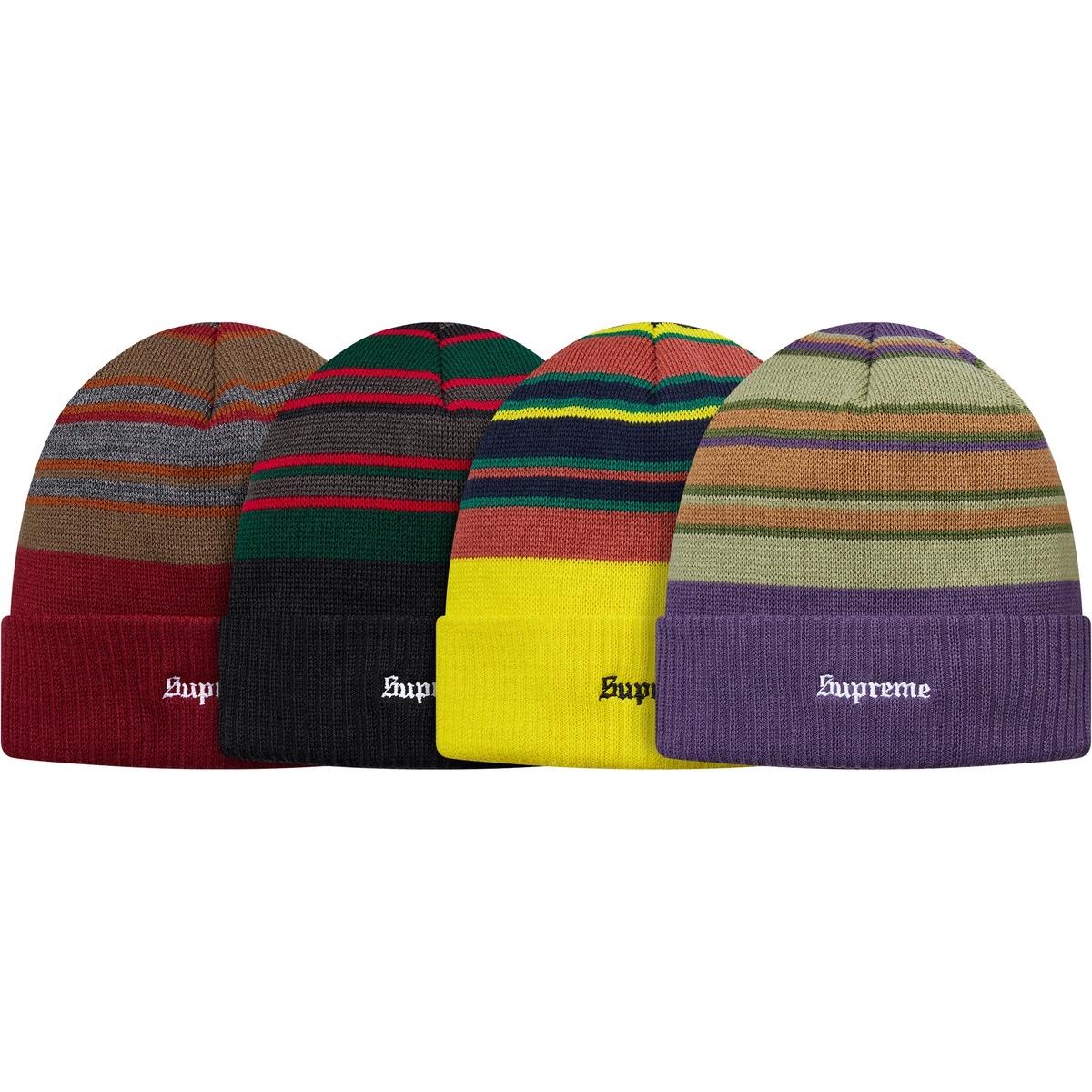 Supreme Multi Stripe Beanie (fall/winter 2016)