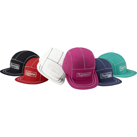 Supreme Contrast Stitch Camp Cap