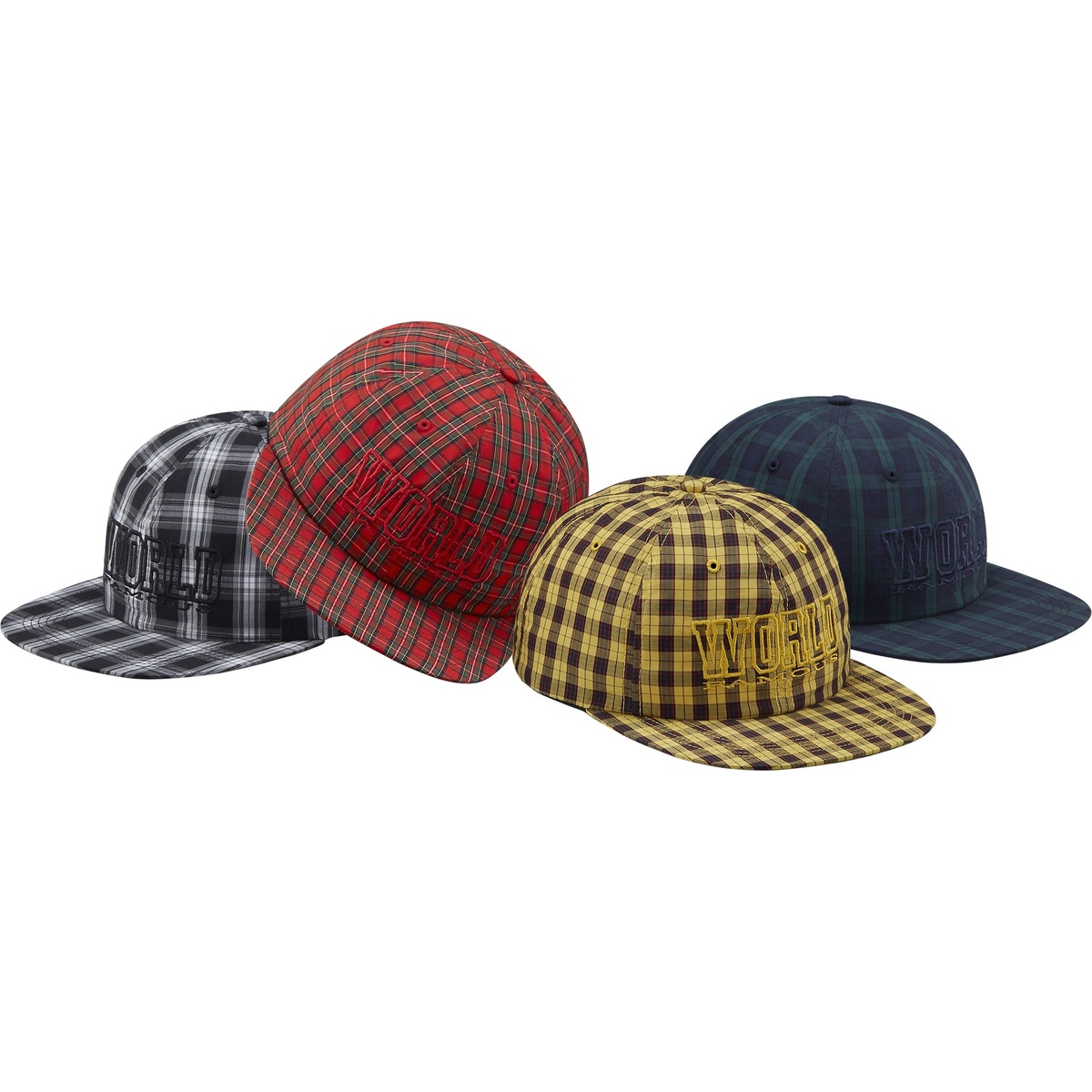 Supreme World Famous Plaid 6-Panel (fall/winter 2016)