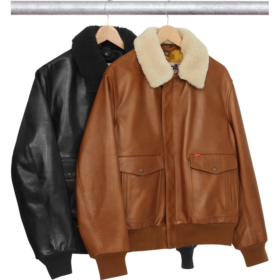 Supreme®/Schott® Leather A-2 Flight Jacket - SupremeCommunity