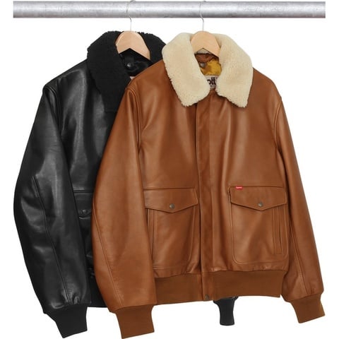 Supreme®/Schott® Leather A-2 Flight Jacket - Supreme
