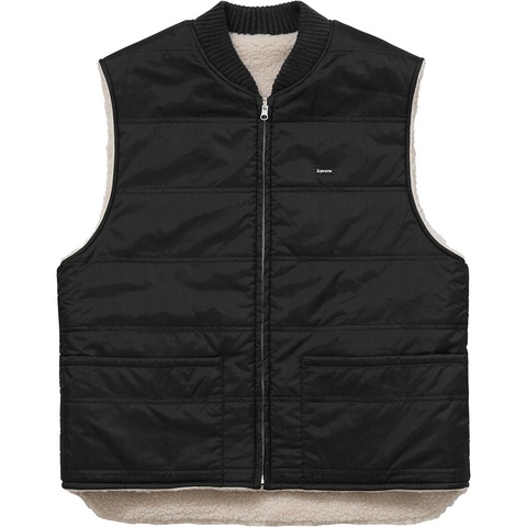 Sherpa Fleece Reversible Work Vest - Supreme