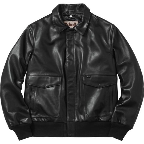 Supreme®/Schott® Leather A-2 Flight Jacket - Supreme