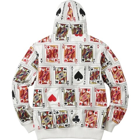 Court Cards Hooded Leather Jacket - Supreme
