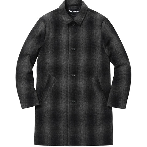 Shadow Plaid Wool Overcoat - fall/winter 2016 - Supreme