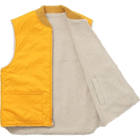 Sherpa Fleece Reversible Work Vest - Supreme