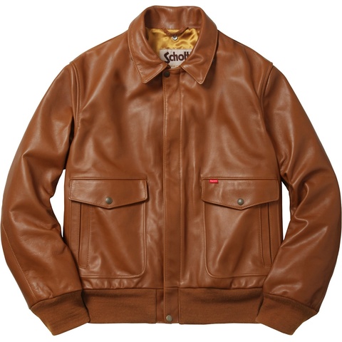 Supreme®/Schott® Leather A-2 Flight Jacket - Supreme