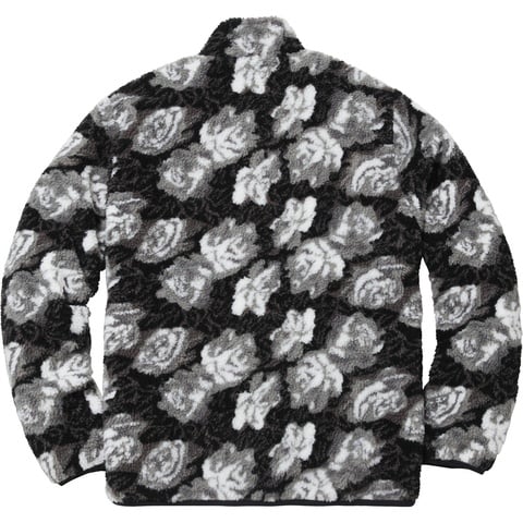 Roses Sherpa Fleece Reversible Jacket - Supreme