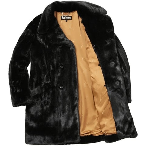 Supreme Faux Fur Double-Breasted Coat - Colorway