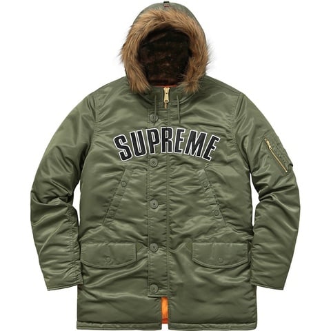Arc Logo N-3B Parka - fall/winter 2016 - Supreme Arc Logo N-3B Parka - fall/winter 2016 - Supreme