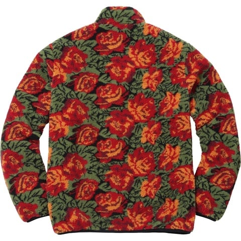 Roses Sherpa Fleece Reversible Jacket - Supreme