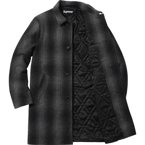 Shadow Plaid Wool Overcoat - fall/winter 2016 - Supreme