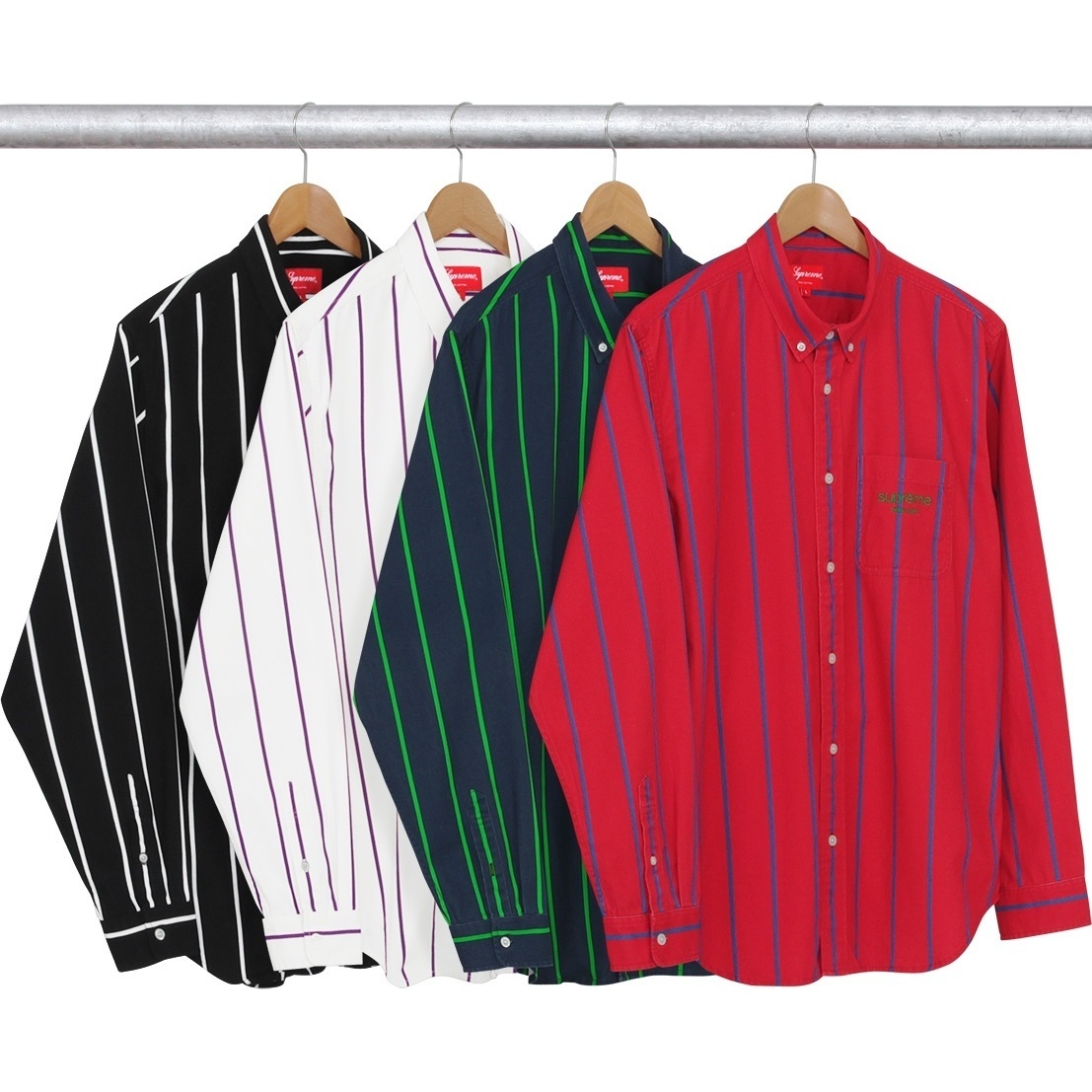 Supreme Printed Stripe Shirt (fall/winter 2016)