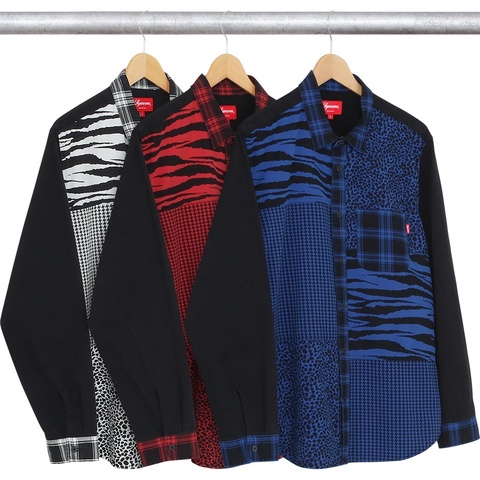 Animal Patchwork Twill Shirt - fall/winter 2016 - Supreme