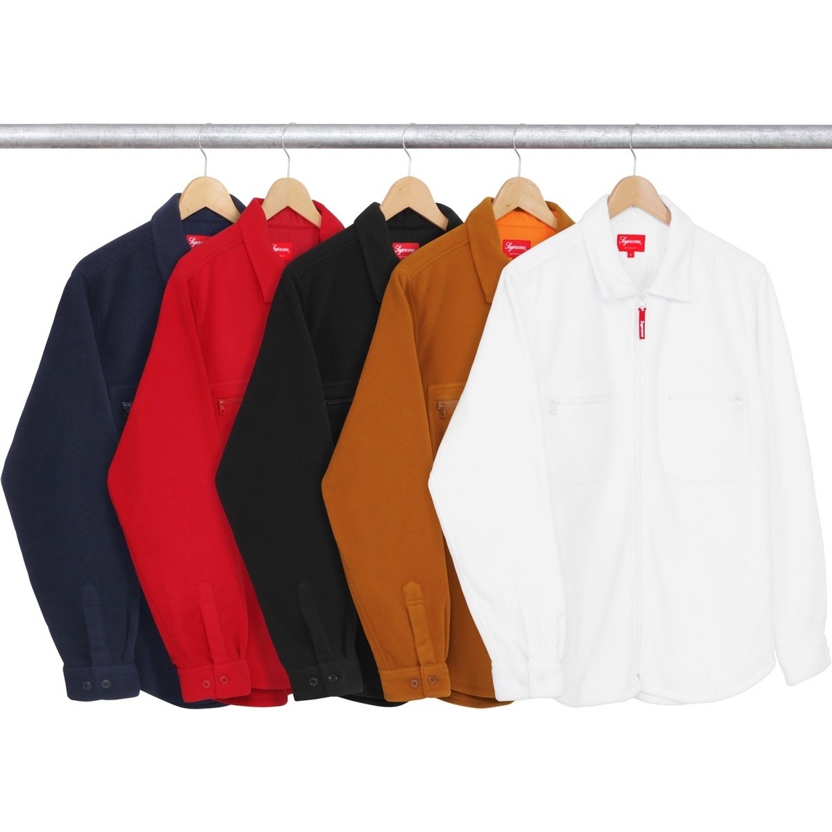 Supreme Polartec® Fleece Zip Up Shirt (fall/winter 2016)