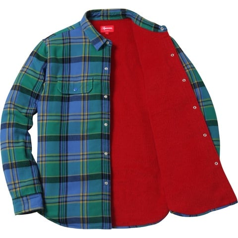 Pile Lined Plaid Flannel Shirt - fall/winter 2016 - Supreme