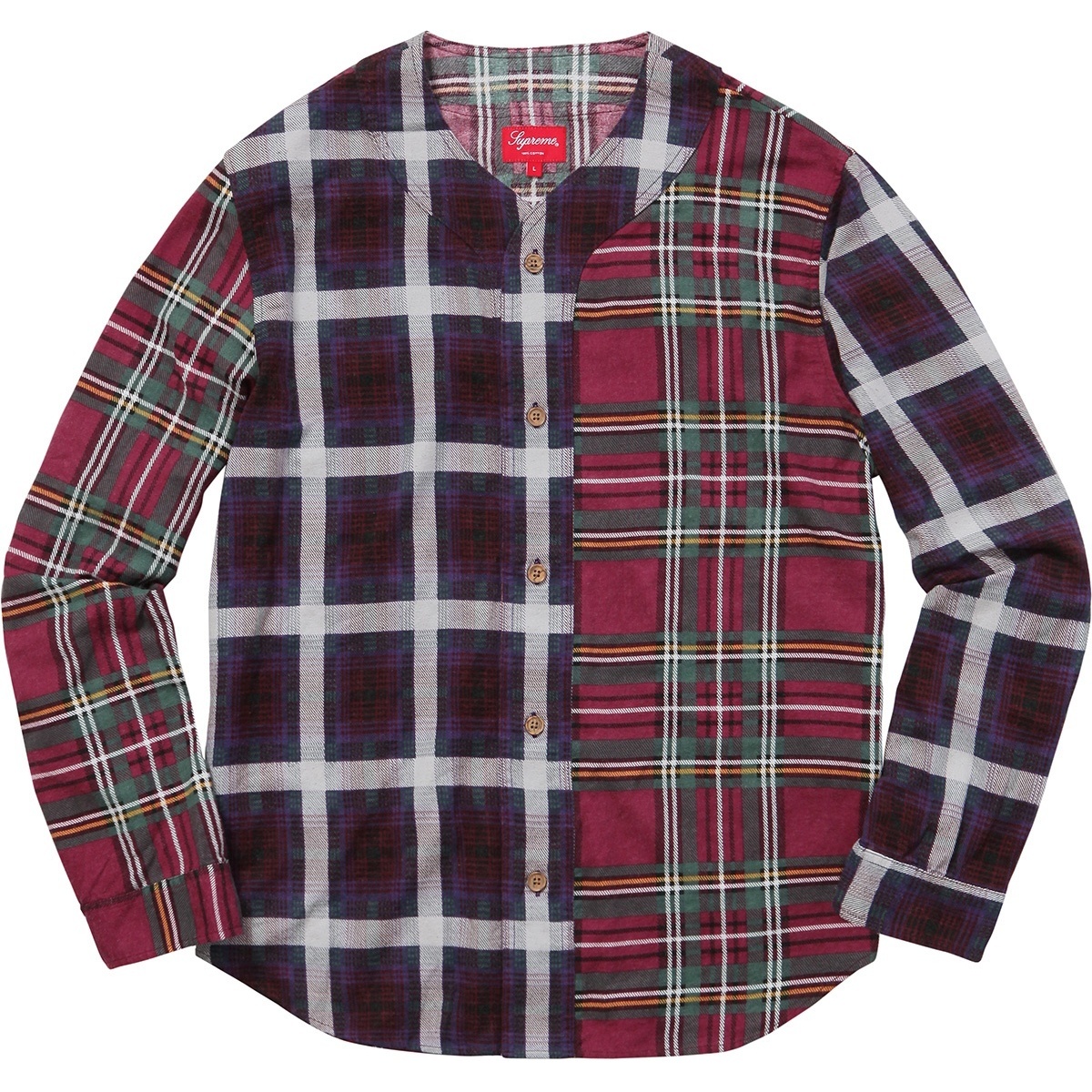 Supreme Multi Plaid Flannel Jersey (FW16)