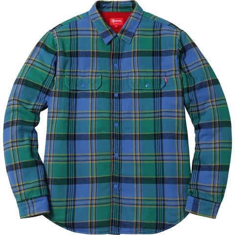 Pile Lined Plaid Flannel Shirt - fall/winter 2016 - Supreme
