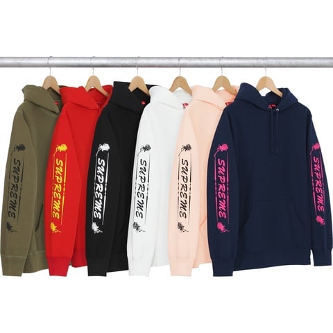 Supreme Rose Hooded Sweatshirt